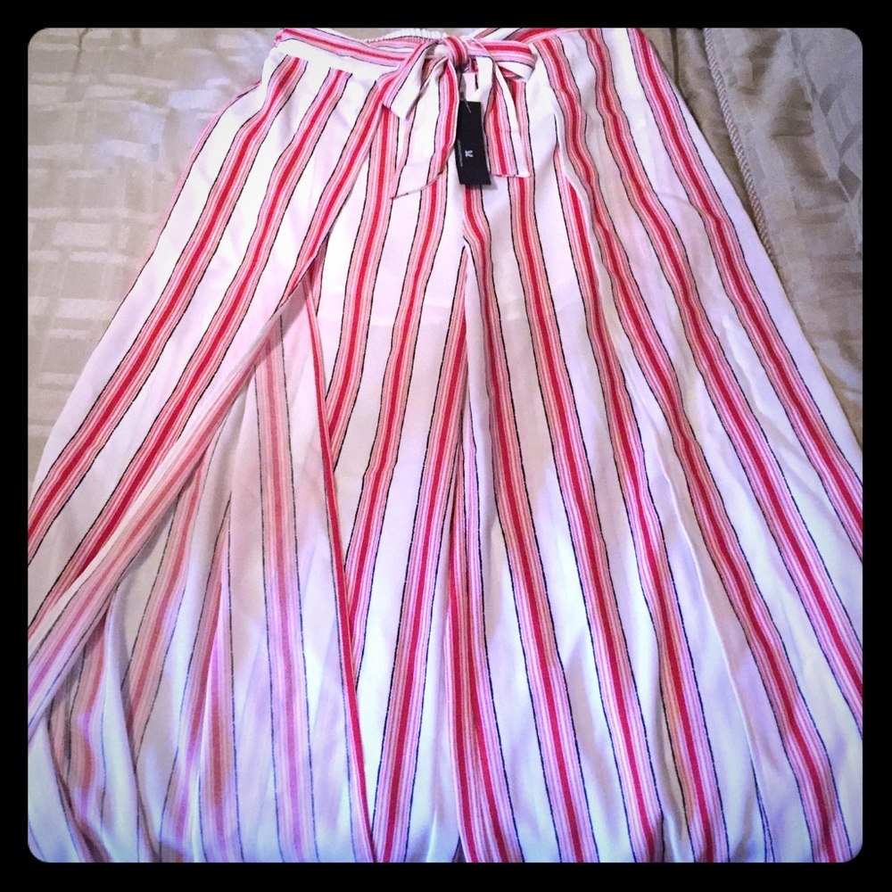 Flare palazzo pants